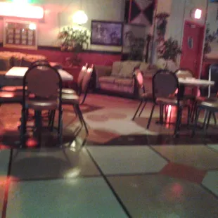 the interior of the restaurant