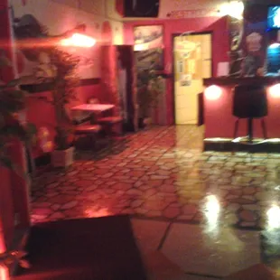 the inside of the restaurant