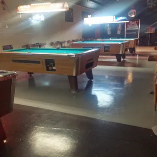 a pool table
