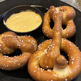 Pretzels and beer cheese