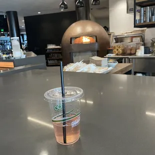 Watermelon and basil Kombucha on draft