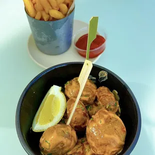 Patatas Bravas w/ harissa spice, smoked paprika aioli, lemon, garlic | HH-$6