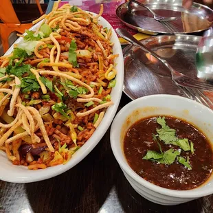 Triple schezwan with Manchuriian sauce