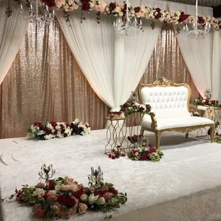 Bay Area Indian Wedding Decorations - Reception Decor in Newark