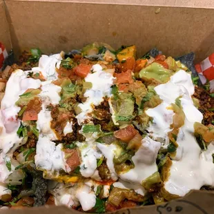 Chorizo nachos