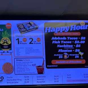 Happy Hour Menu (1/24/25)