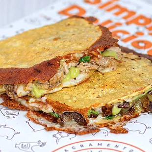 a close up of a sandwich
