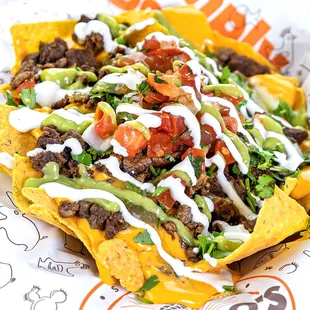 a plate of nachos