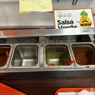 &quot;tired&quot; looking salsa bar