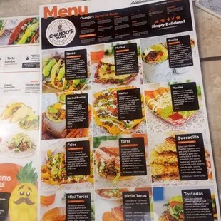Menu November 2022