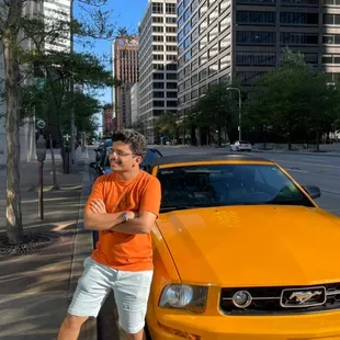 person&apos;s photo and beetle car