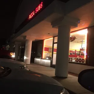 Sign not fully illuminated