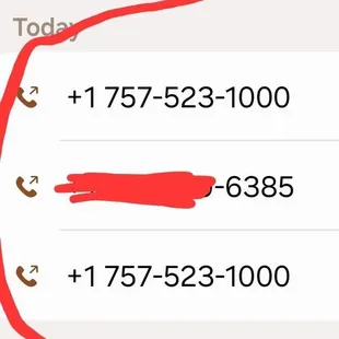 Proof I called Chanellos, the driver and Chanellos against.