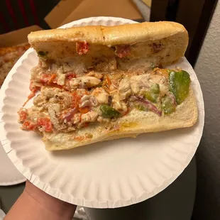 Chicken fajitas sub
