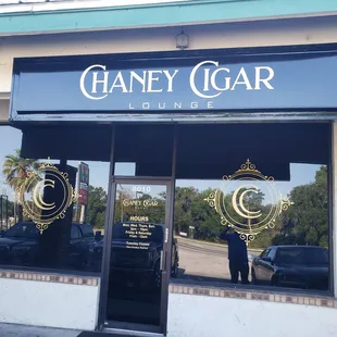 the front of the restaurant