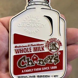 a bottle of milk