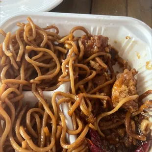 Chow Metin from combo has nothing but noodles