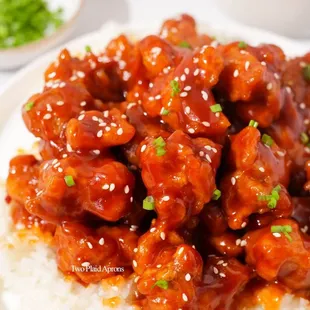 Sesame Chicken over Rice