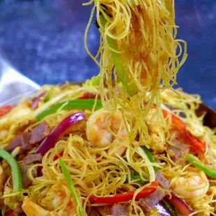 singapore mei fun rice noodles