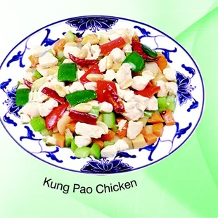 a plate of chicken and vegetables