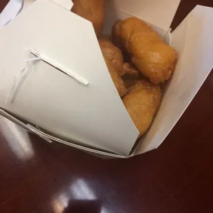 The sweet and sour chicken is so bomb