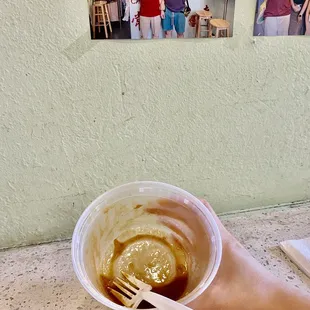 A1. Curry Fish Balls Rice Noodles after I'm done with it.