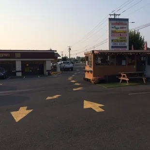 Be careful in the parking lot!