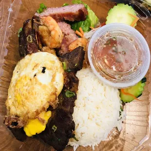 Special rice plate - very good flavor and combination