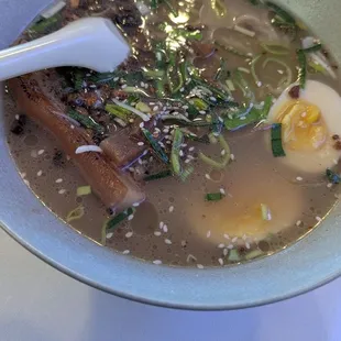 Tonkotsu soy ramen. Really delicious!