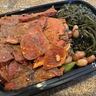 3 Item Appetizer: Beef, Peanuts, Seaweed