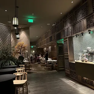 Near the open kitchen