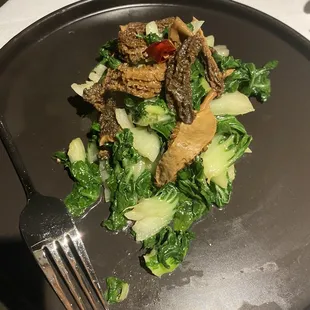 Spicy Stir Fried Wild Mushroom Morels