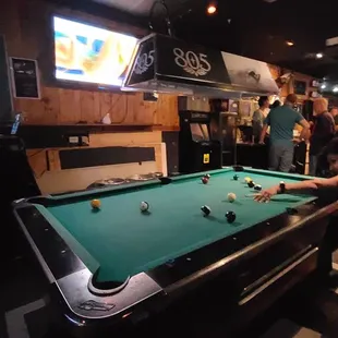 They got a pool table