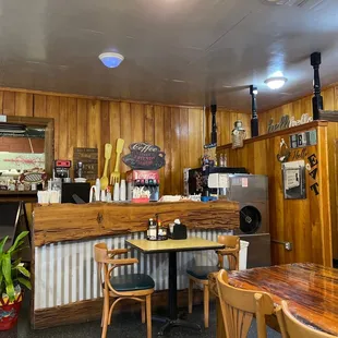 the interior of a restaurant