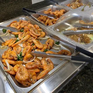 a variety of food items