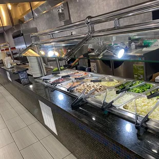 a view of a buffet