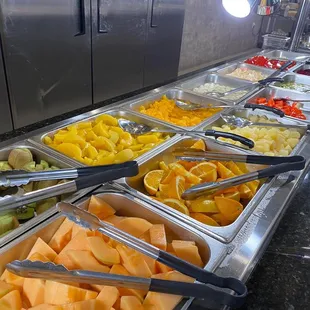 a variety of fruits and vegetables