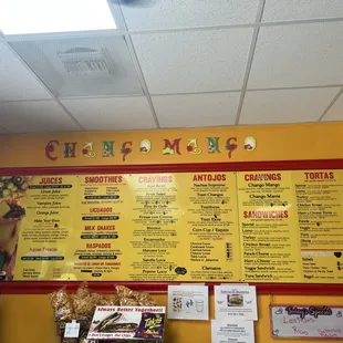 Entire menu