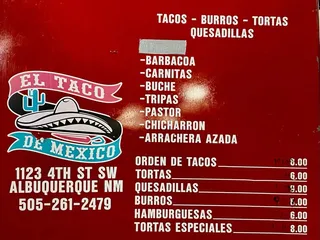 El Taco De Mexico