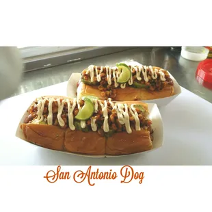 Hebrew National Dog grilled &amp; placed in a Toasted Kings Hawaiian Bun, topped w/ Guacamole, Seasoned Grilled Corn &amp; drizzled with Lime Crema