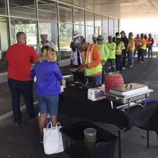 Chango's Tacos catering our safety incentive lunch
