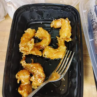 Honey sesame shrimp