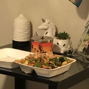 Combo box after he filled a whole plate