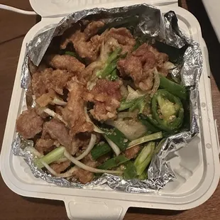 Salt and pepper pork