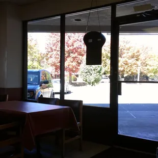 View from inside.