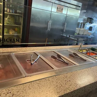 Meats (cut a little too thick, IMO, compared to other mongo bbq places)