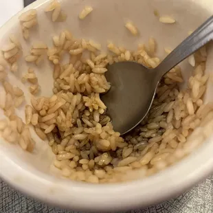 The rice they give you