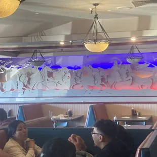 interior, sushi and sashimi