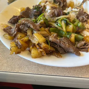 Beef and rice