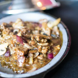 Sizzling Flank Steak Au Poivre